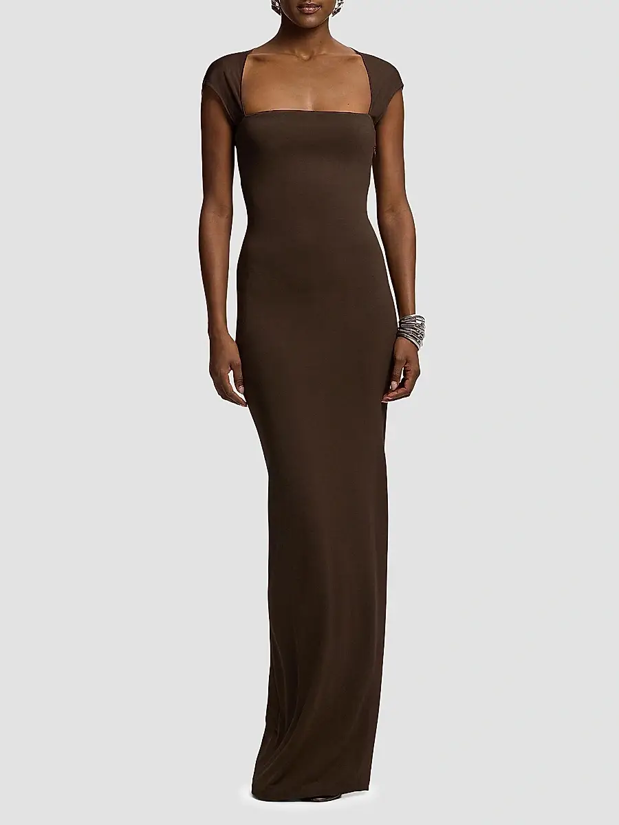 Ralph Lauren Collection Women's Waverley Matte Jersey Evening Dress | Thumbnail 3