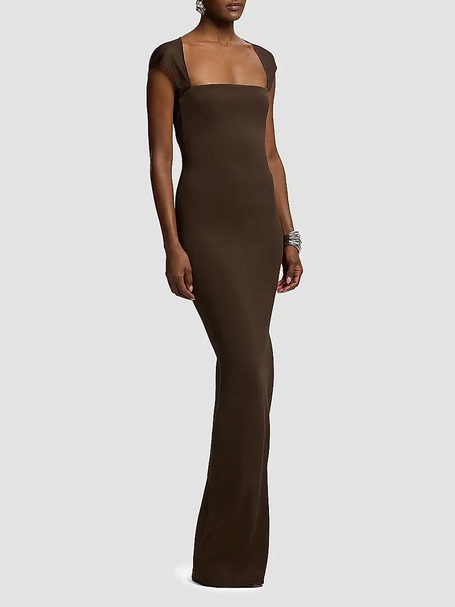 Ralph Lauren Collection Women's Waverley Matte Jersey Evening Dress | Thumbnail 4
