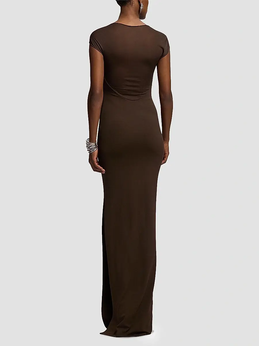 Ralph Lauren Collection Women's Waverley Matte Jersey Evening Dress | Thumbnail 5