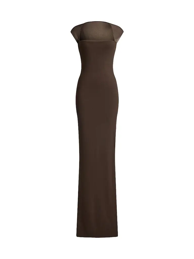 Ralph Lauren Collection Women's Waverly Matte Jersey Body-Con Gown - Sycamore - Size 8 | Image 1 Ralph Lauren Collection Women's Waverly Matte Jersey Body-Con Gown - Sycamore - Size 8 | Image 1