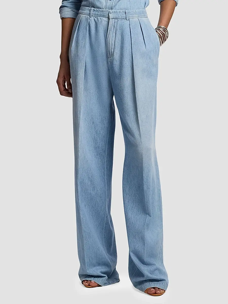 Ralph Lauren Collection Women's Livie Cotton Jeans | Thumbnail 2
