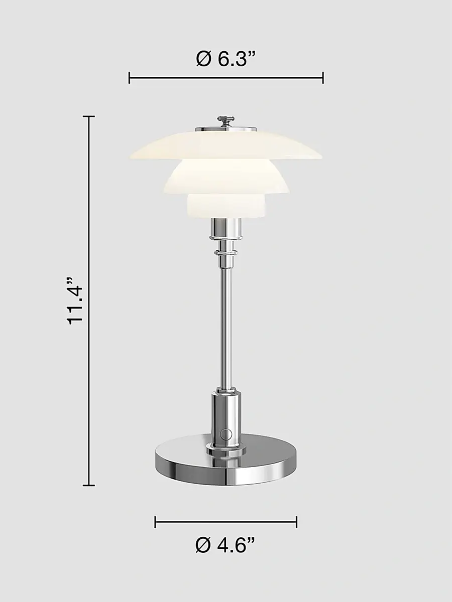 Louis Poulsen Ph 1/1 Portable Chrome Plate Lamp | Thumbnail 3 Louis Poulsen Ph 1/1 Portable Chrome Plate Lamp | Thumbnail 3