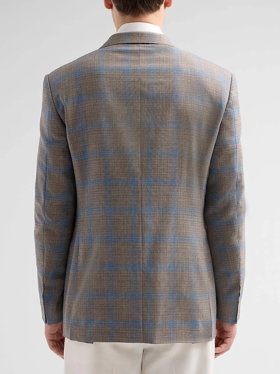 Canali Men's Plaid Wool Sport Coat | Thumbnail 3 Canali Men's Plaid Wool Sport Coat | Thumbnail 3