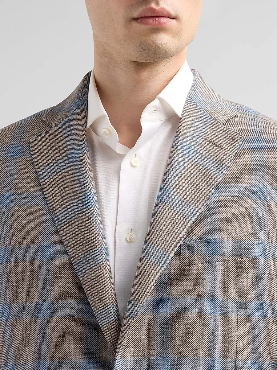 Canali Men's Plaid Wool Sport Coat | Thumbnail 5 Canali Men's Plaid Wool Sport Coat | Thumbnail 5