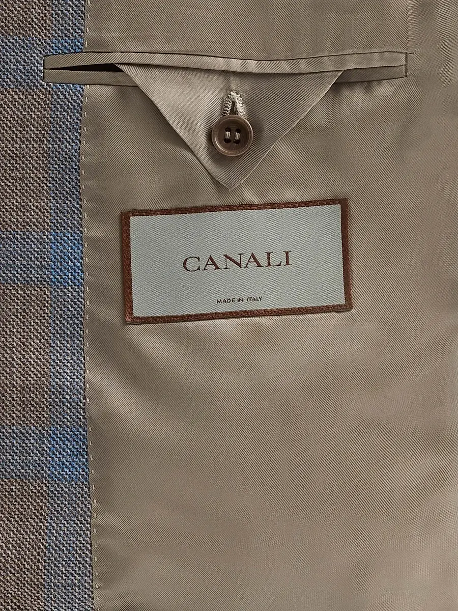 Canali Men's Plaid Wool Sport Coat | Thumbnail 6 Canali Men's Plaid Wool Sport Coat | Thumbnail 6