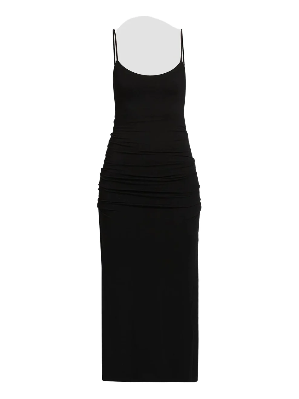 Women's Draped Jersey Slip Midi Dress Women's Draped Jersey Slip Midi Dress
