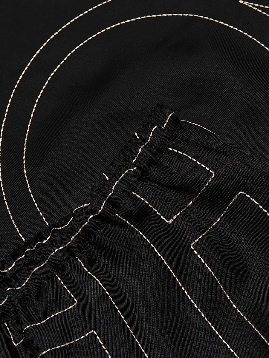 TOTEME Women's Monogram Silk Pajama-Style Culottes | Thumbnail 7 TOTEME Women's Monogram Silk Pajama-Style Culottes | Thumbnail 7
