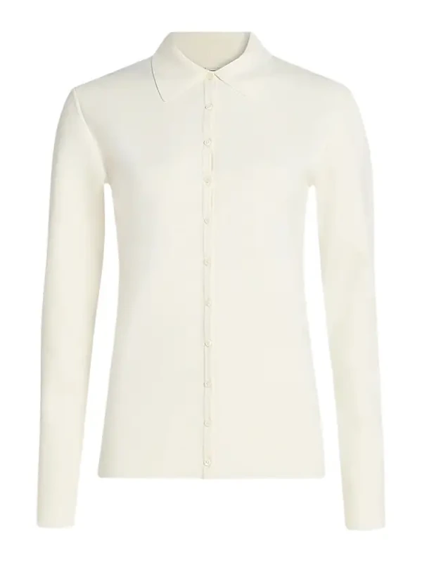 TOTEME Women's Compact Knit Buttoned Top