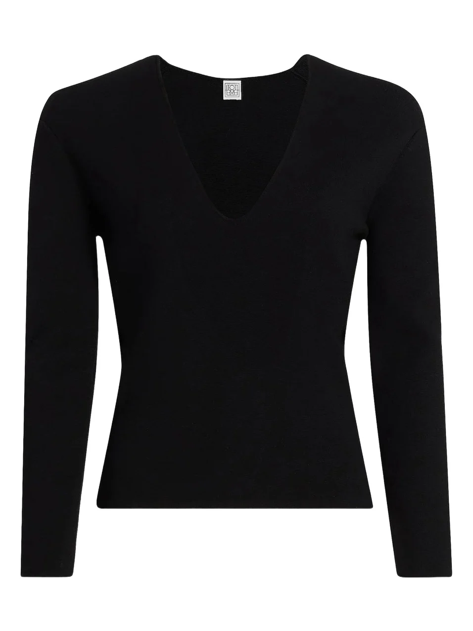 Women's Compact Knit V-Neck Top