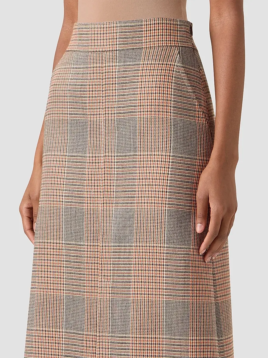 Akris punto Women's Chiaro Glen Check Wool-Blend Midi Skirt | Thumbnail 5 Akris punto Women's Chiaro Glen Check Wool-Blend Midi Skirt | Thumbnail 5