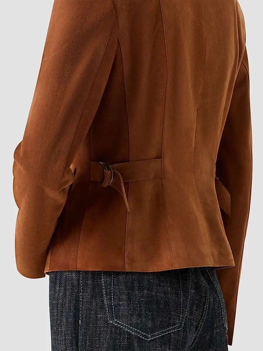 Akris punto Women's Point Collar Suede Jacket | Thumbnail 5