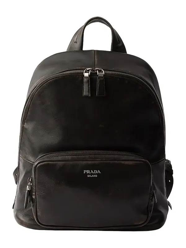 Men's Distressed Nappa Leather Backpack