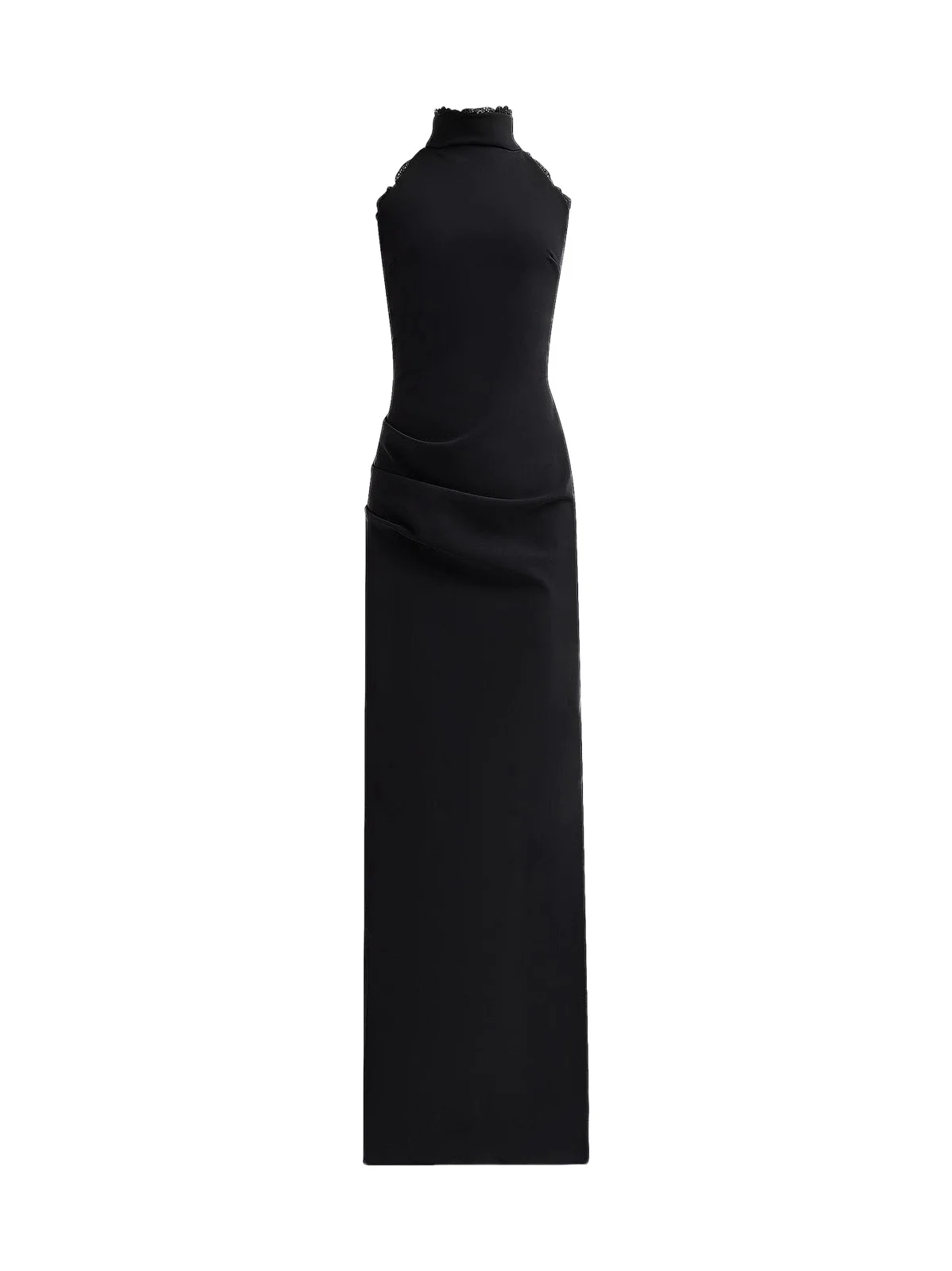 Women's Kyomi Lace-Trim Draped Gown