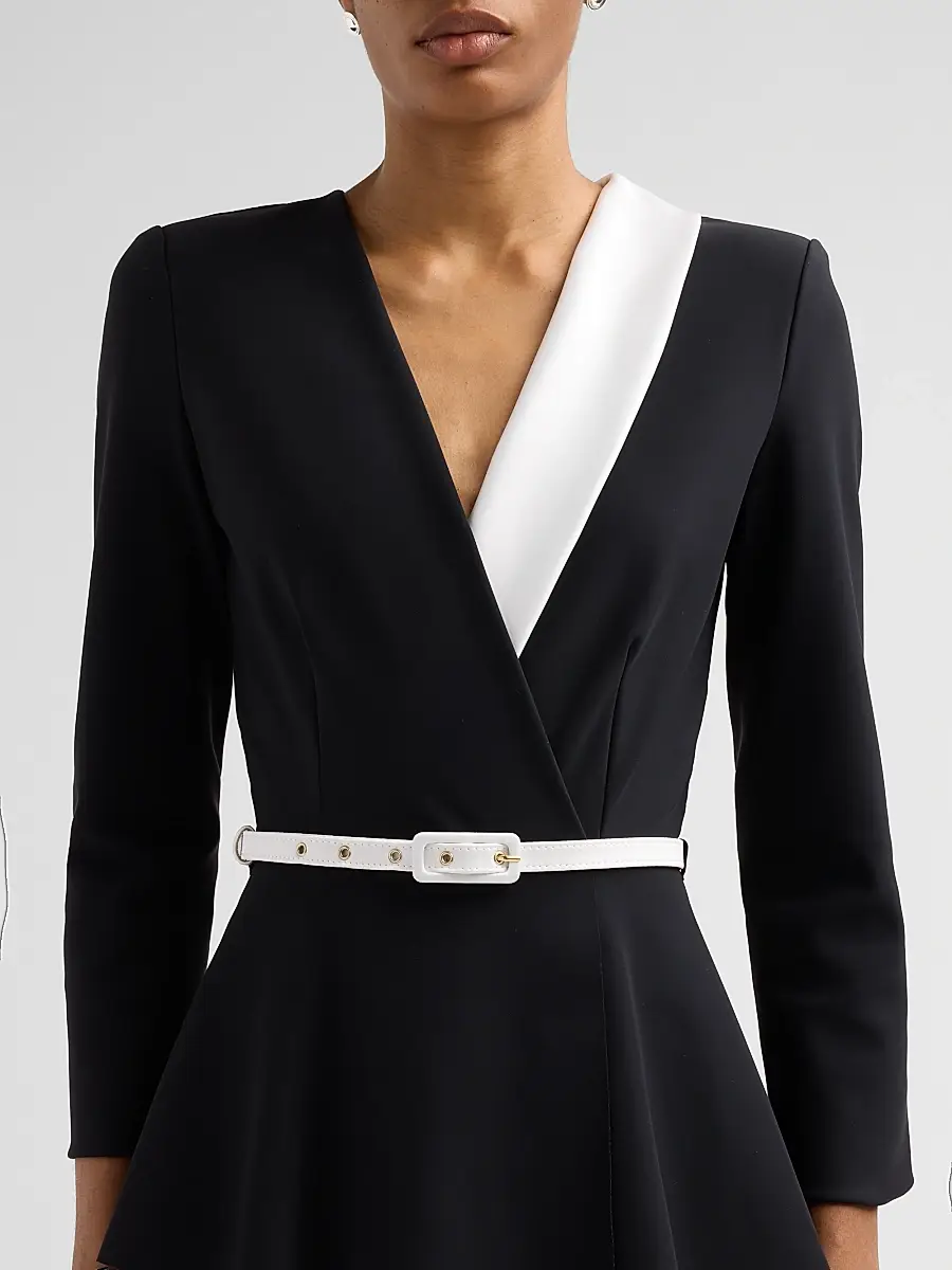 Chiara Boni La Petite Robe Women's Hollis Mix Media Peplum Jumpsuit | Thumbnail 5 Chiara Boni La Petite Robe Women's Hollis Mix Media Peplum Jumpsuit | Thumbnail 5