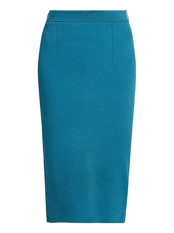 Women's Stretch Knit Knee-Length Skirt Women's Stretch Knit Knee-Length Skirt