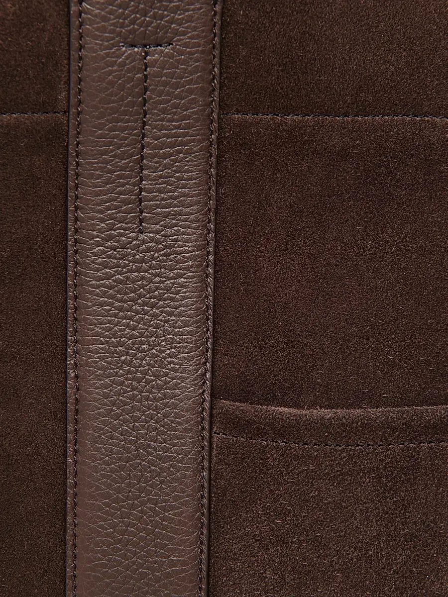 Tom Ford Men's Large Suede Tote Bag | Thumbnail 5 Tom Ford Men's Large Suede Tote Bag | Thumbnail 5