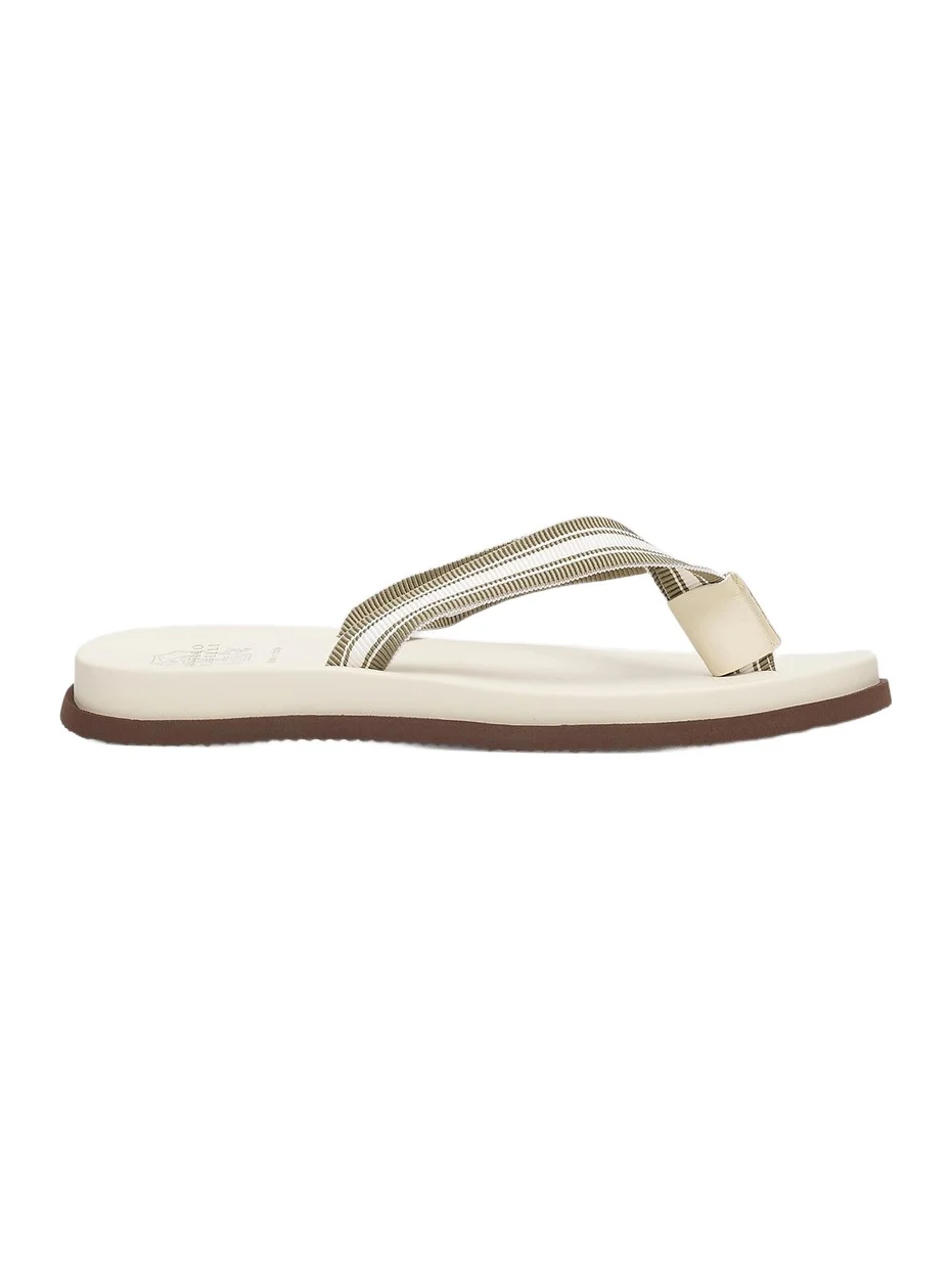 Men's Striped Leather Flip-Flops Men's Striped Leather Flip-Flops