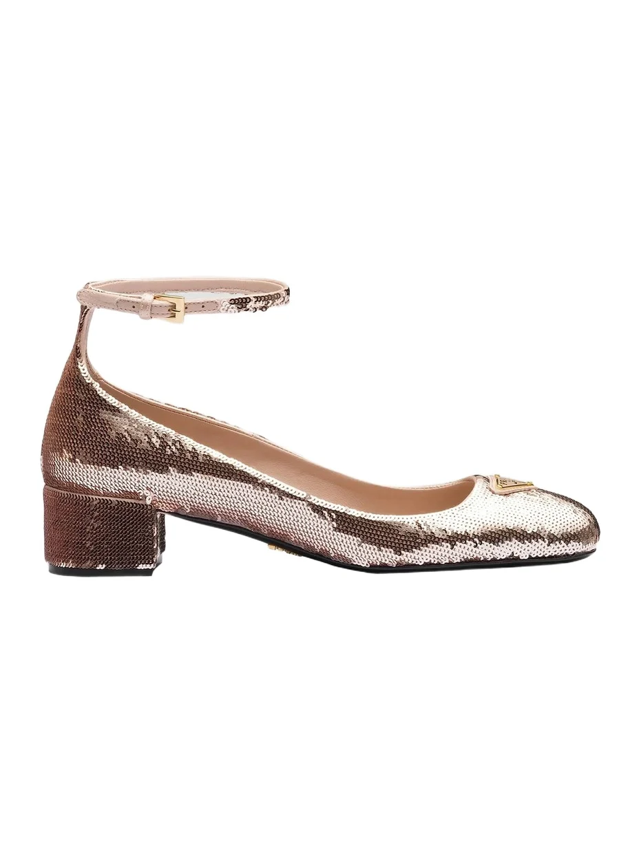 Women's Sequined Satin Pumps Women's Sequined Satin Pumps