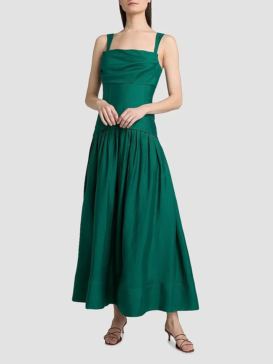 ACLER Women's Forever Young Reeve Linen-Blend Drop-Waist Maxi Dress | Thumbnail 2 ACLER Women's Forever Young Reeve Linen-Blend Drop-Waist Maxi Dress | Thumbnail 2