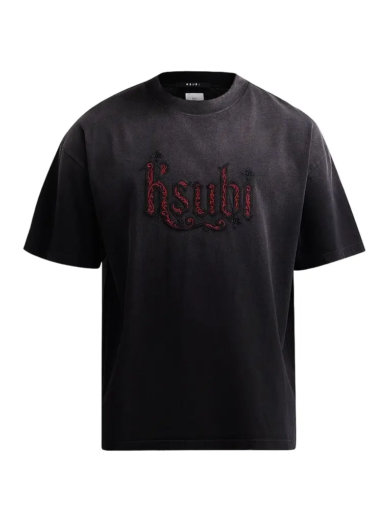 Ksubi Men's Paise Ekcess Cotton T-Shirt - Charcoal - Size XL | Image 1 Ksubi Men's Paise Ekcess Cotton T-Shirt - Charcoal - Size XL | Image 1