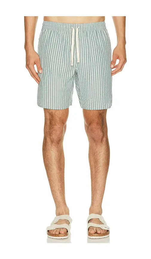 Rhythm Seersucker Stripe Jam Short | Image 1 Rhythm Seersucker Stripe Jam Short | Image 1