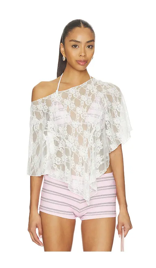 Frankies Bikinis X Paige Lorenze Romantic Lace Blouse | Image 1 Frankies Bikinis X Paige Lorenze Romantic Lace Blouse | Image 1