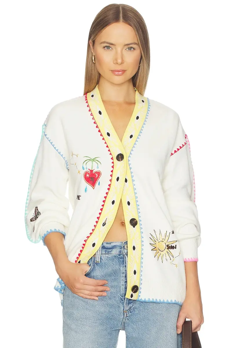 Never Fully Dressed Cream Celestial Martha Cardigan