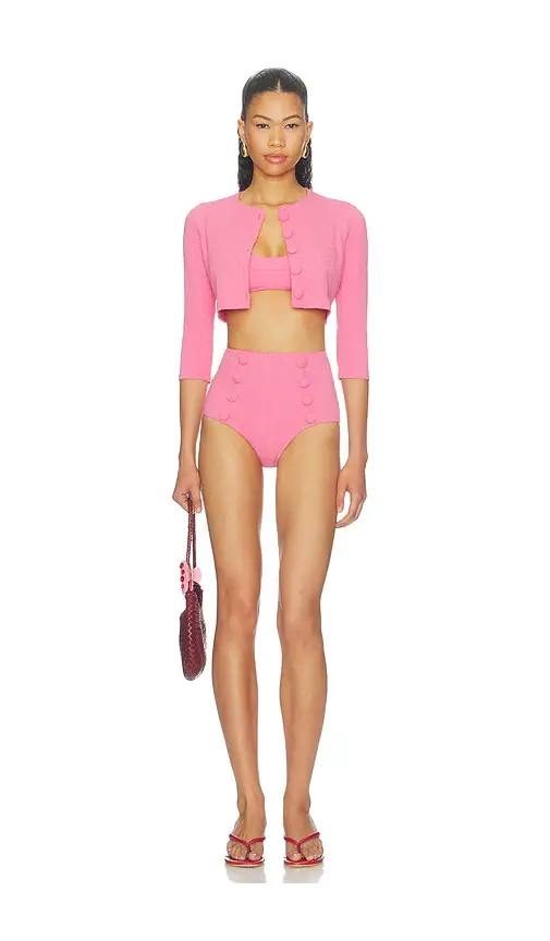 Lisa Marie Fernandez Balconette High-waist Bikini Set | Thumbnail 4 Lisa Marie Fernandez Balconette High-waist Bikini Set | Thumbnail 4