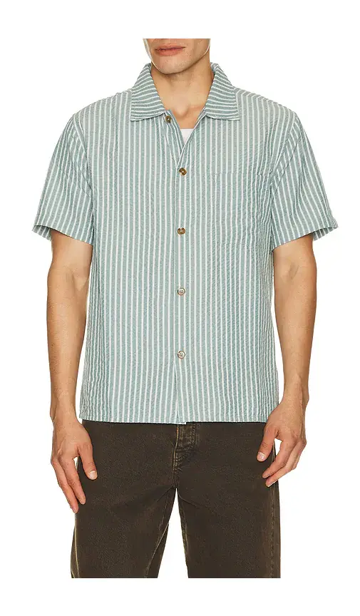 Rhythm Seersucker Stripe Shirt | Image 1 Rhythm Seersucker Stripe Shirt | Image 1