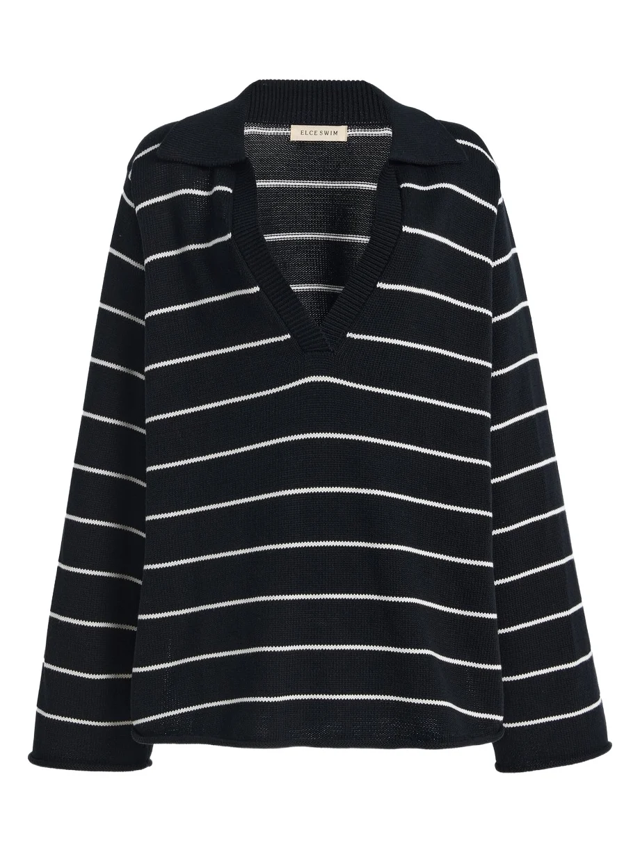 ELCE Umi Striped Cotton Sweater