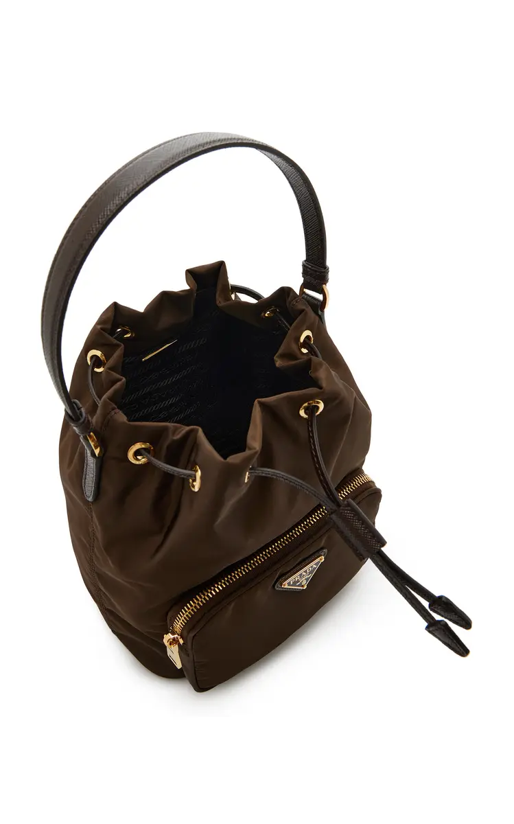Prada Duet Re-Nylon Bucket Bag | Thumbnail 5 Prada Duet Re-Nylon Bucket Bag | Thumbnail 5