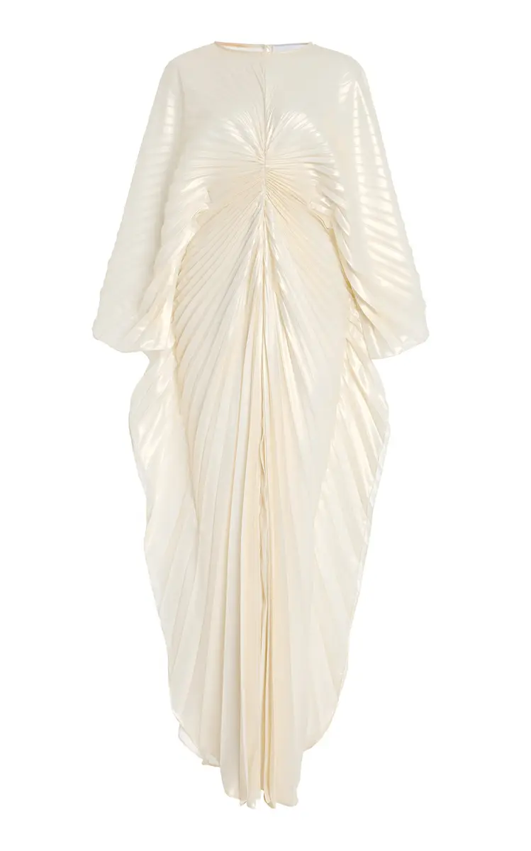 GEORGIA HARDINGE Fractal Pleated Chiffon Maxi Dress | Image 1 GEORGIA HARDINGE Fractal Pleated Chiffon Maxi Dress | Image 1