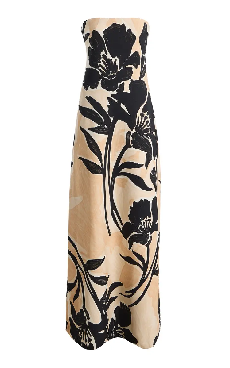 Cara Cara Benita Strapless Floral Crepe Maxi Dress | Thumbnail 19 Cara Cara Benita Strapless Floral Crepe Maxi Dress | Thumbnail 19