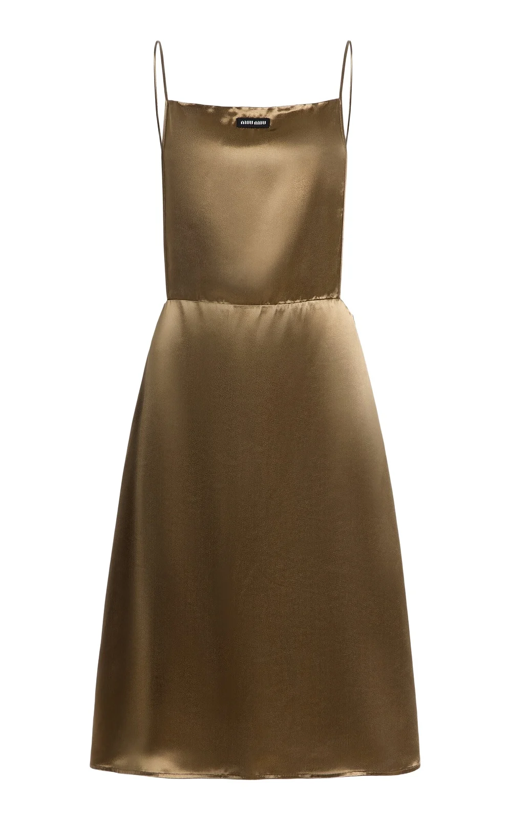 Ruffled Satin Midi Dress Ruffled Satin Midi Dress