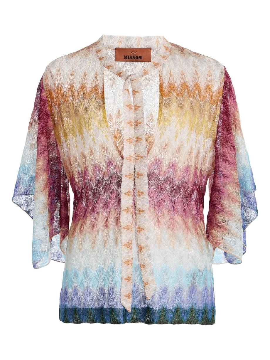 Knit Tie-Neck Top