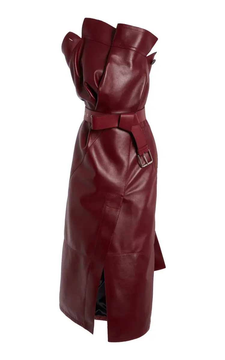 Givenchy Trench Belted Leather Midi Dress | Thumbnail 2 Givenchy Trench Belted Leather Midi Dress | Thumbnail 2