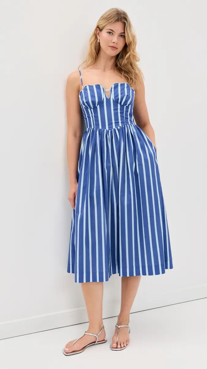 English Factory Marine Striped Maxi Dress | Thumbnail 2 English Factory Marine Striped Maxi Dress | Thumbnail 2