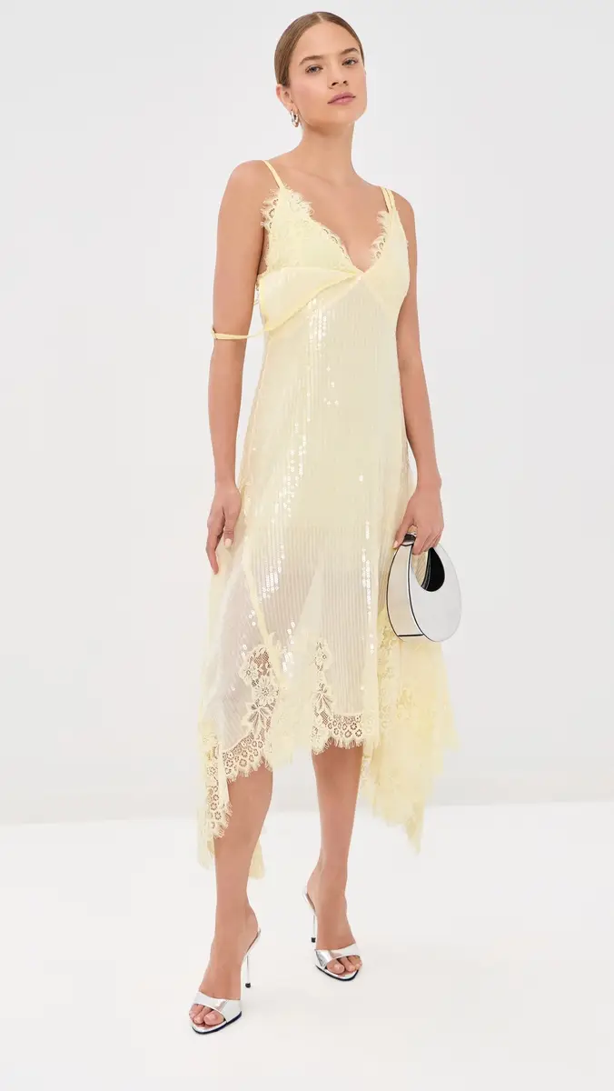 Monse Sequin Double Laced Dress | Thumbnail 5