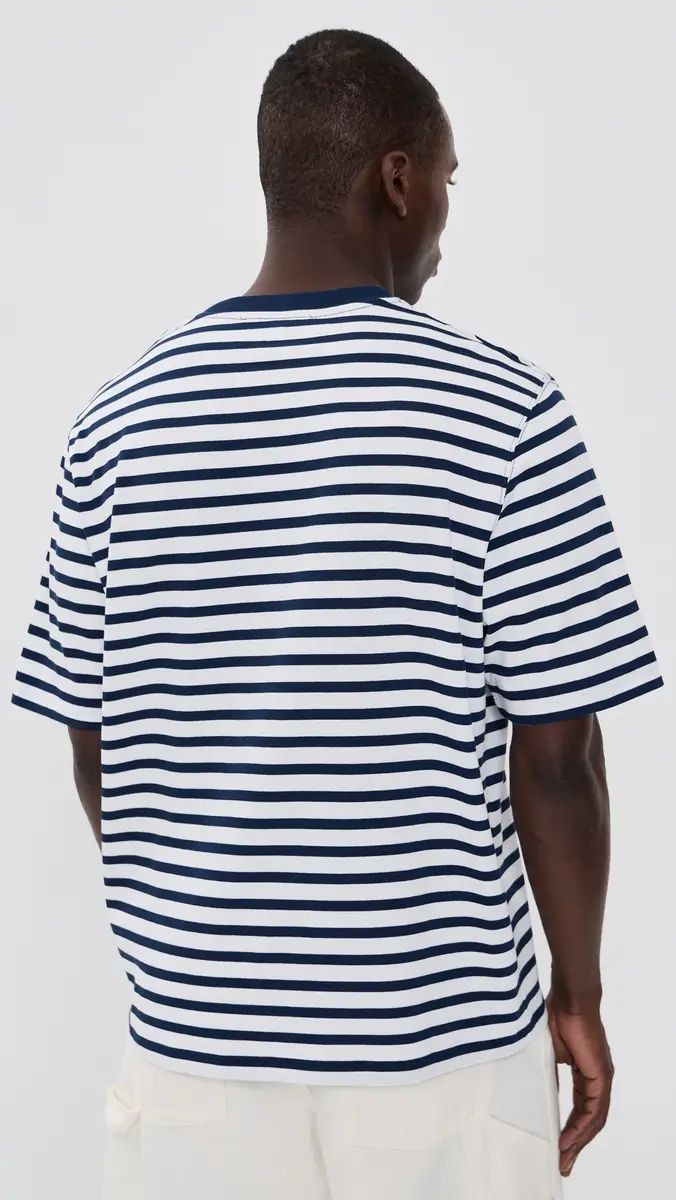AMI Unisex Quota Boxy Mariniere Tee | Thumbnail 5 AMI Unisex Quota Boxy Mariniere Tee | Thumbnail 5