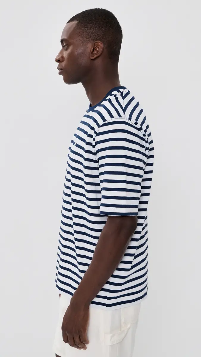 AMI Unisex Quota Boxy Mariniere Tee | Thumbnail 6 AMI Unisex Quota Boxy Mariniere Tee | Thumbnail 6