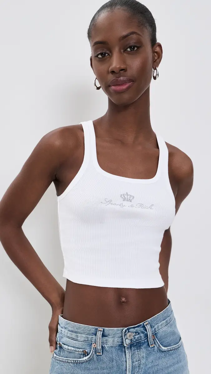 Sporty & Rich Juicy Crown Ribbed Tank | Thumbnail 2