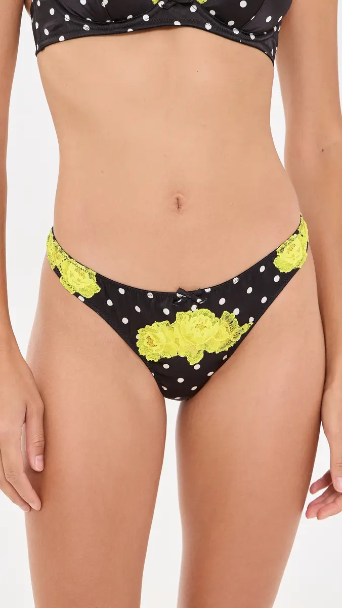 Fleur du Mal Juliet Lace Thong | Thumbnail 2 Fleur du Mal Juliet Lace Thong | Thumbnail 2
