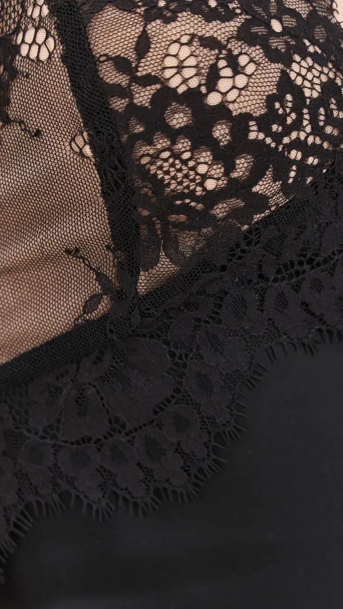 Alice + Olivia Viola Lace Halter Mini Dress | Thumbnail 6 Alice + Olivia Viola Lace Halter Mini Dress | Thumbnail 6