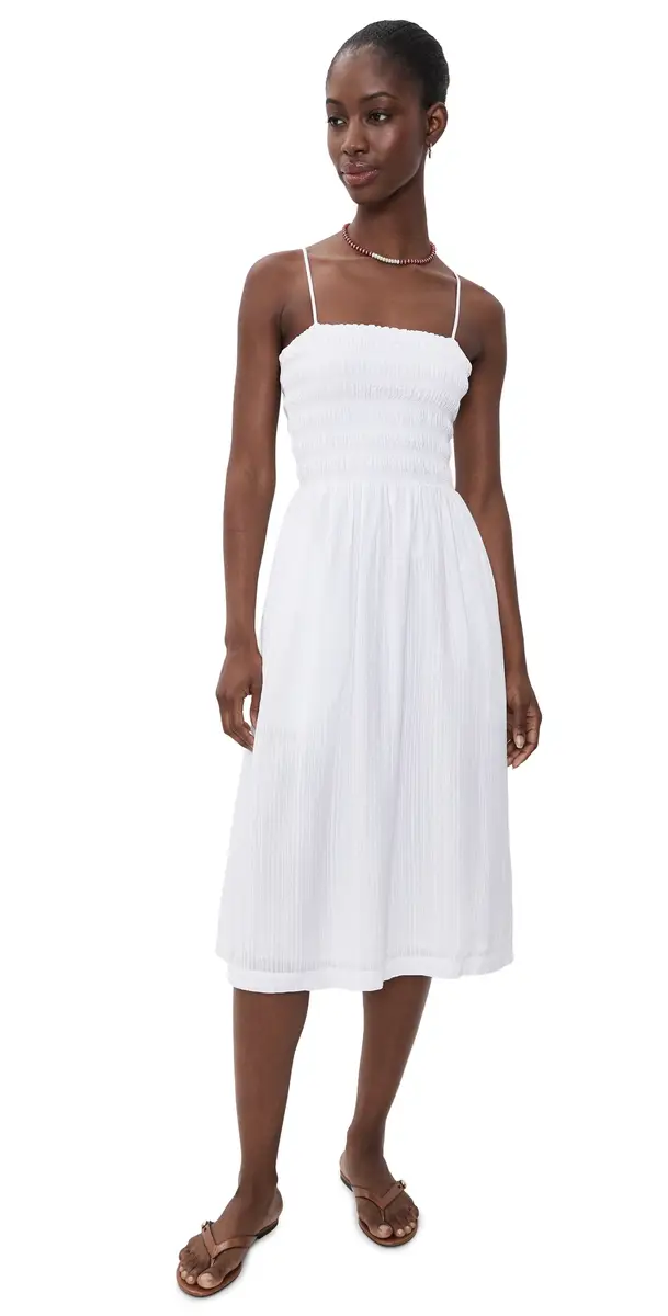 Madewell The Peyton Midi Dress White S | Image 1 Madewell The Peyton Midi Dress White S | Image 1
