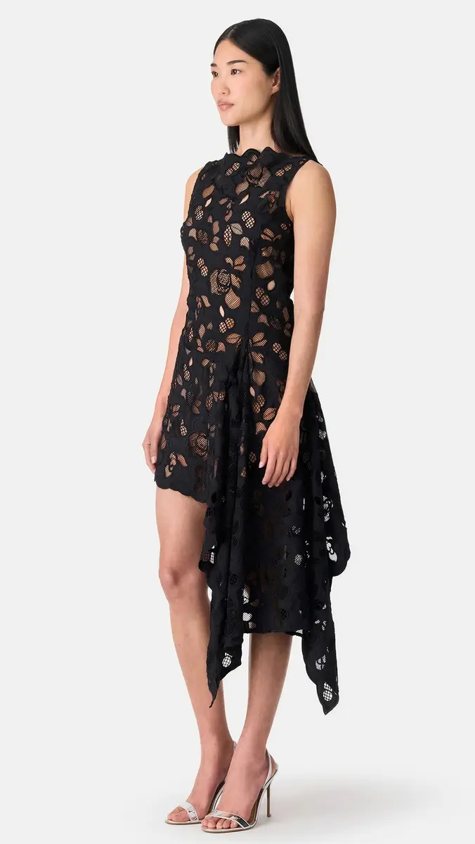 Monse Lace Asymmetrical Dress | Thumbnail 4 Monse Lace Asymmetrical Dress | Thumbnail 4