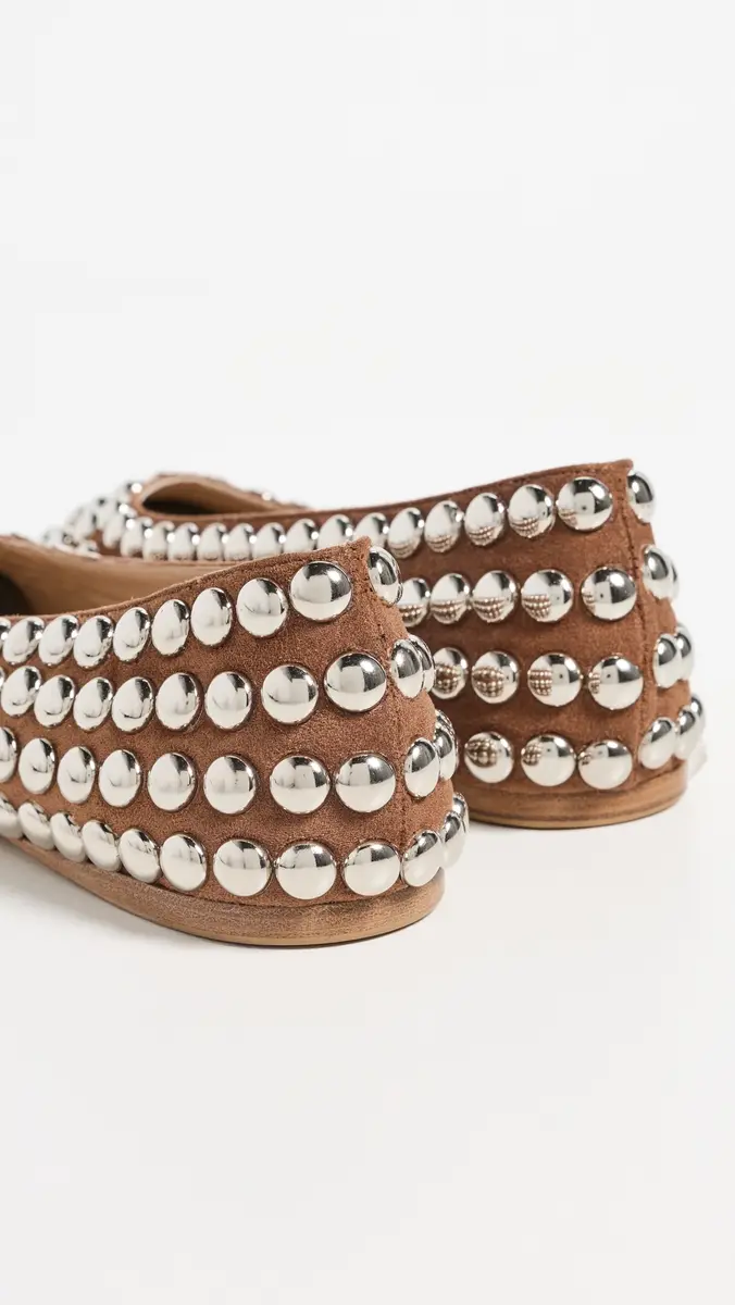 Rabanne Studded Ballerina Flats | Thumbnail 4
