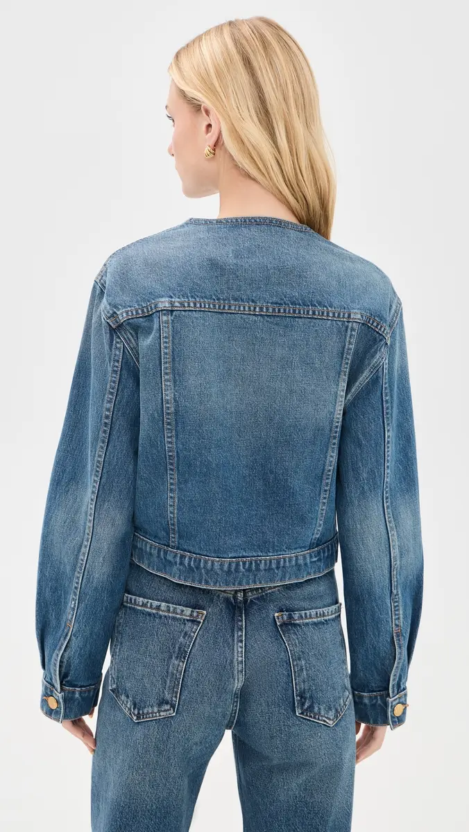 Ulla Johnson The Briar Collarless Denim Jacket | Thumbnail 3 Ulla Johnson The Briar Collarless Denim Jacket | Thumbnail 3