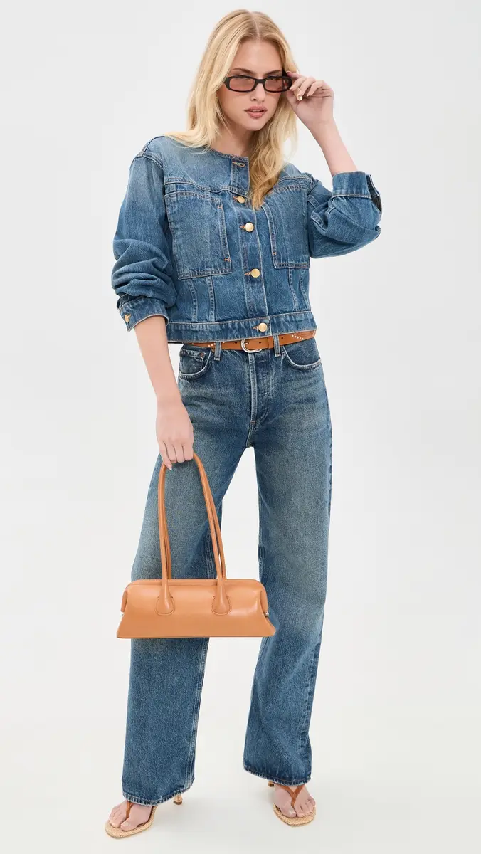 Ulla Johnson The Briar Collarless Denim Jacket | Thumbnail 5 Ulla Johnson The Briar Collarless Denim Jacket | Thumbnail 5