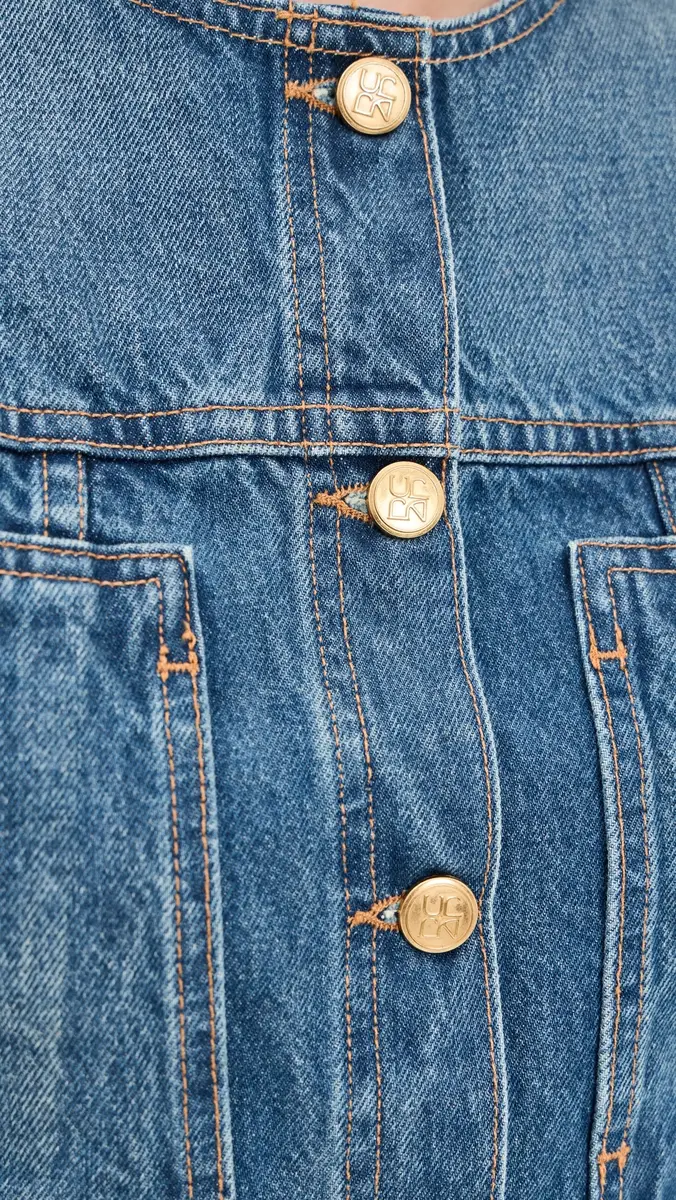 Ulla Johnson The Briar Collarless Denim Jacket | Thumbnail 6 Ulla Johnson The Briar Collarless Denim Jacket | Thumbnail 6
