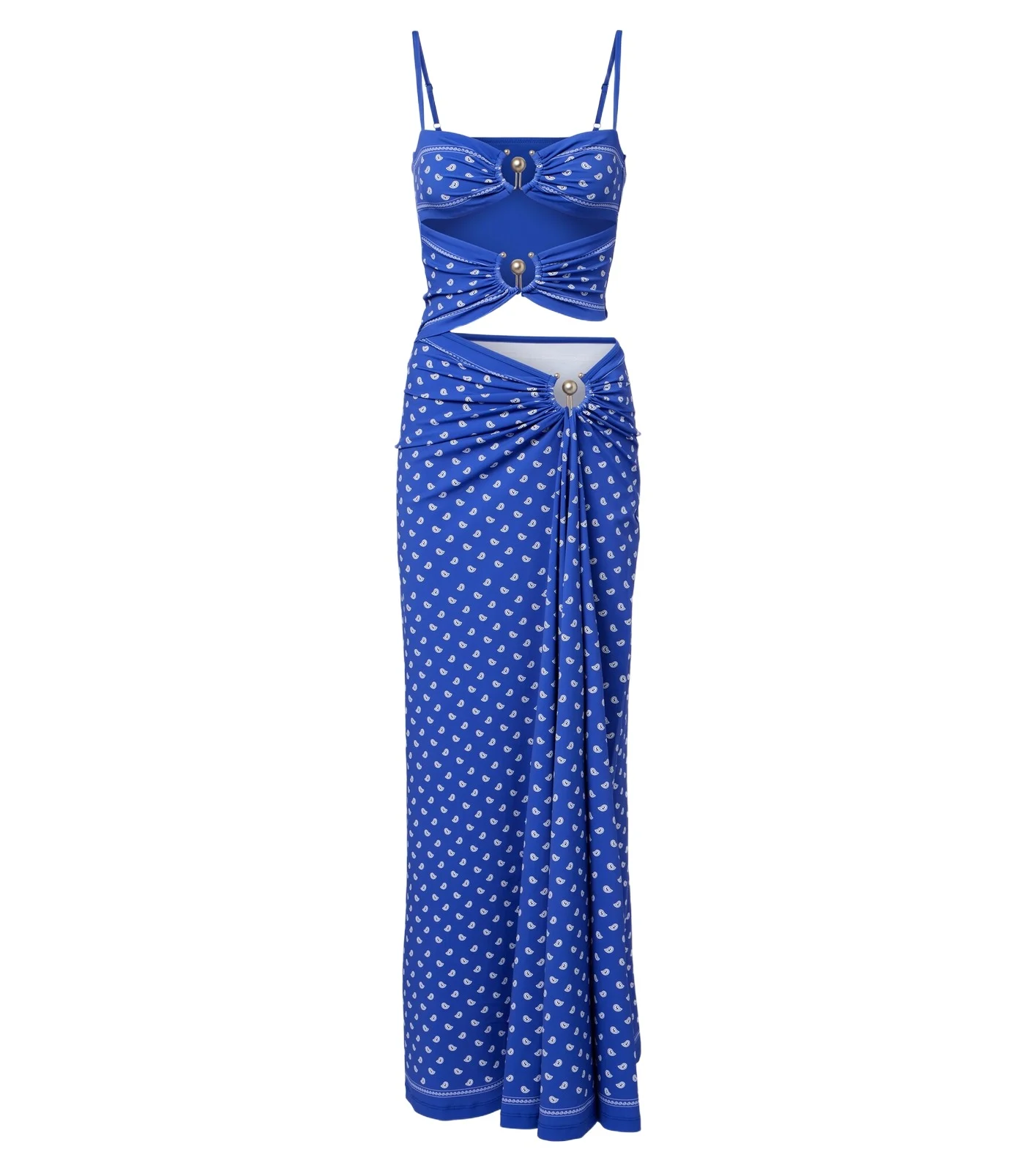Orbit bandana cutout maxi dress